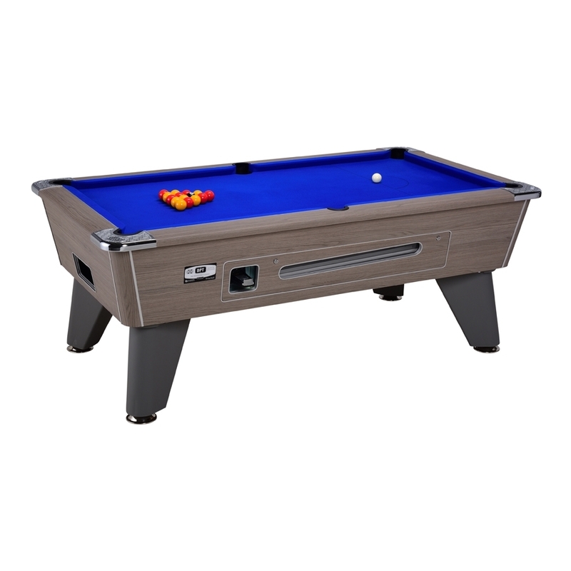 Billard Anglais Omega 7ft Chêne Gris à monnayeur 2.0