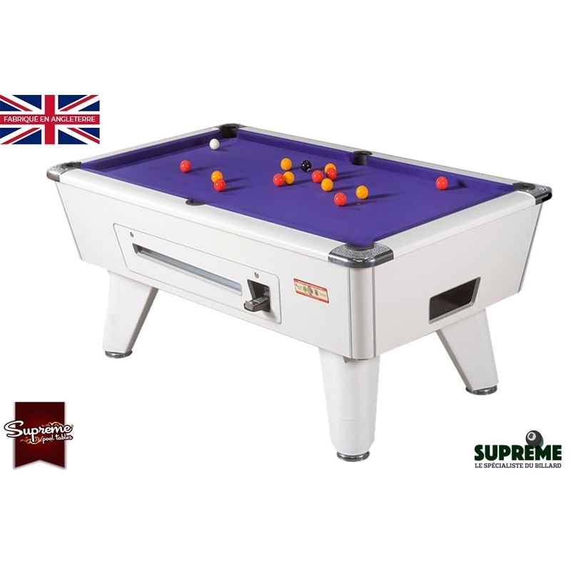 Billard Anglais Winner 7ft SUPREME Blanc à monnayeur – Image 7